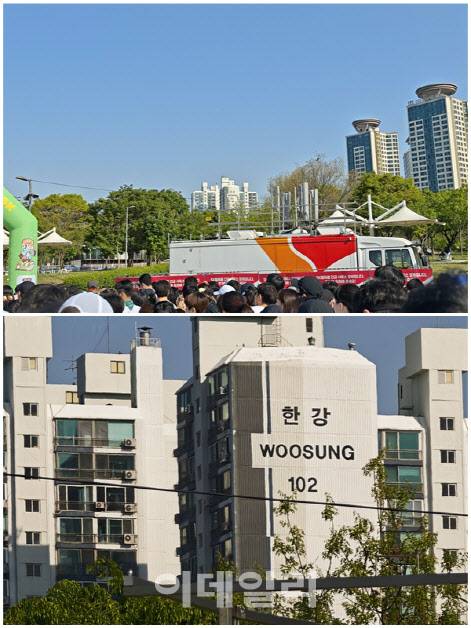 위 사진은 1배. 아래 사진은 디지털 줌 확대를 한 모습으로 수십배 확대에도 사진의 깨짐이 거의 없는 모습이다(사진=윤정훈 기자)