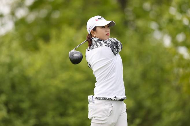 US여자오픈 둘째 날 단독 1위로 나선 사이고 마오. (사진=USGA)
