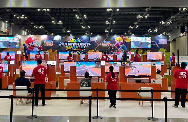 '마리오카트 월드' 서바이벌 존 전경.ⓒ데일리안 이주은 기자