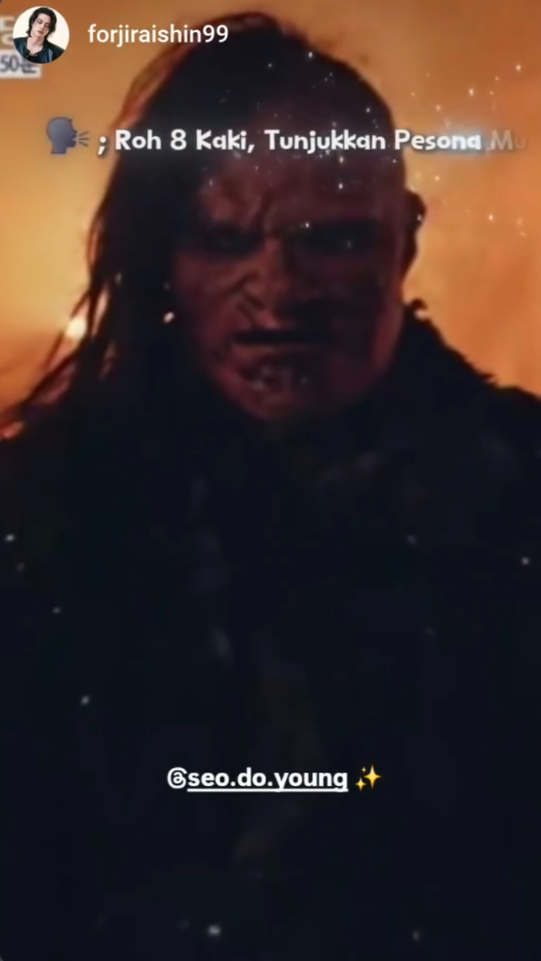 CG로 만든 존재라 여겼던 팔척귀가, 실제 배우의 실사 분장 결과물이었다.사진=서도영 SNS