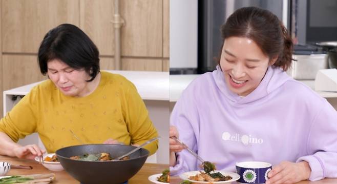 배우 장신영의 어머니가 사위 강경준 불륜 의혹에 대해 입을 열었다. 사진은 지난 30일 방송된 KBS2TV 예능 프로그램 '신상출시 편스토랑'에 출연한 장신영(오른쪽)과 장신영 어머니의 모습. /사진=뉴시스('신상출시 편스토랑' 제공)