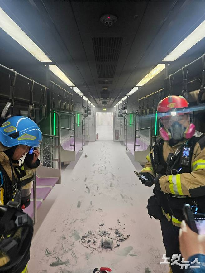 사고열차 내부. 독자 제공