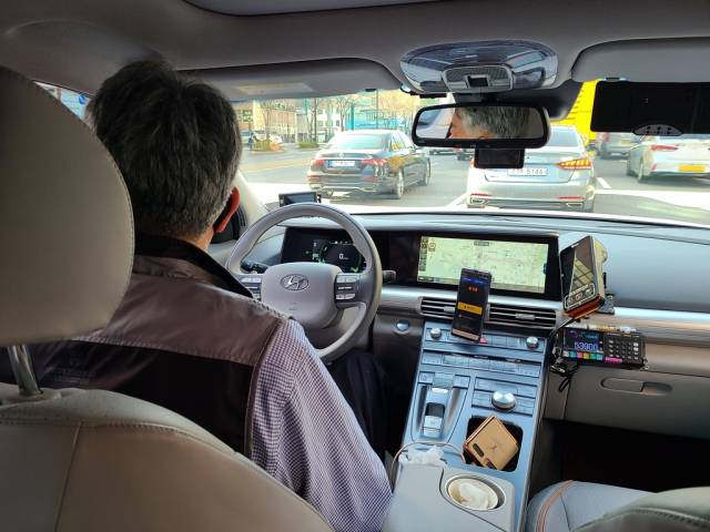 택시 내부 모습(기사 내용과 관련 없음) 연합뉴스