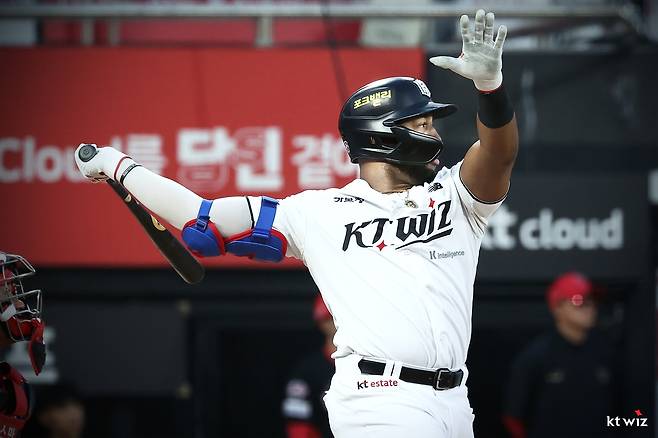 kt wiz 로하스 30일 경기 사진. [kt wiz 제공. 재판매 및 DB금지]