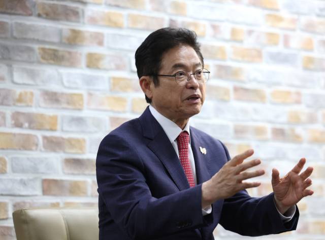 이철우 경북도지사가 7일 서울 종로구 연합뉴스 사옥에서 2025 아시아태평양경제협력체(APEC) 정상회의와 관련해 연합뉴스와 인터뷰를 하고 있다. 연합뉴스