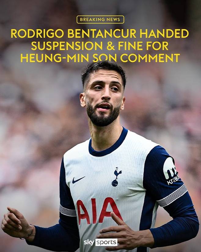 [스포츠조선 강우진 기자]어처구니가 없는 소식이다. 손흥민이 주장 자리를 박탈당하고, 로드리고 벤탄쿠르가 그 자리를 대체한다는 것이다.

과거 손흥민과 관련한 인종차별적 발언으로 도덕성 논란이 짙은 벤탄쿠르인 만큼 논란이 될 수 있는 결정이다.

손흥민은 17년 만에 토트넘에게 트로피를 선물한 주장이다. 최근 폼 하락을 겪고 있지만, 여전히 평균 이상의 역량을 보여주는 선수임은 틀림없다. 토트넘이 주장 박탈을 결정한다면 이는 오판일 수 있다. 사진=SNS