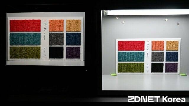 2224 - 디지털 샘플(왼쪽)과 물리 샘플(오른쪽) 비교. (사진=지디넷코리아)