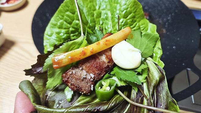 20250531_215848.jpg 저녁 통삼겹 굽고 그 기름에 파전