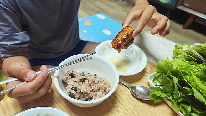 20250531_220709.jpg 저녁 통삼겹 굽고 그 기름에 파전