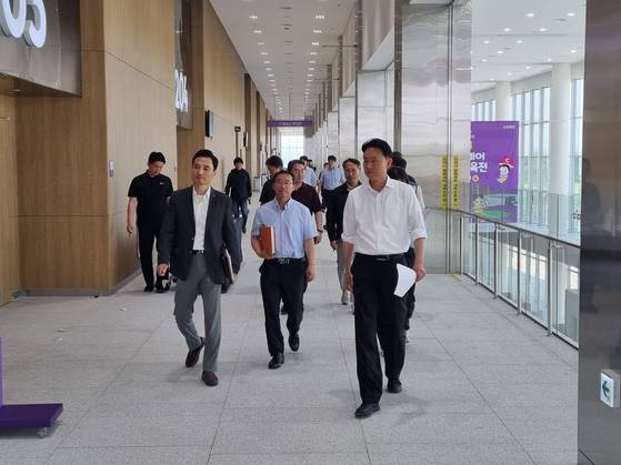 충북도는 청주오스코 임시 개관을 앞두고 지난달 28일 안전분야 합동점검을 했다. 사진 충북도