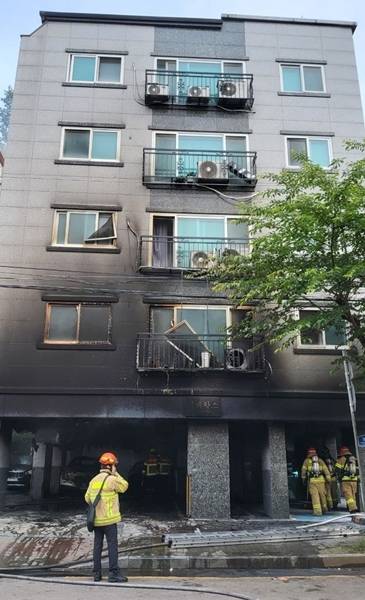 안산 화재 모습. 경기도소방재난본부 제공