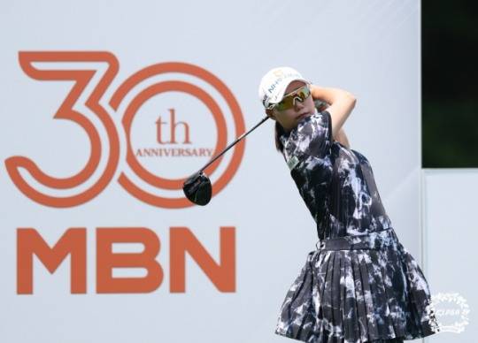 정윤지의 최종 라운드 경기 모습. /KLPGA