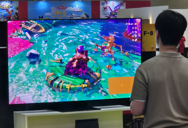 ‘동키콩 보난자’ 플레이 화면. <김태성 기자>