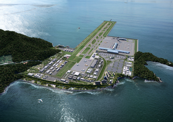 가덕도 신공항 조감도. 부산시 제공