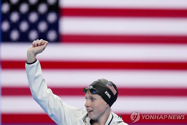 은퇴를 선언한 미국 여자 평영 간판 릴리 킹 [AP=연합뉴스]