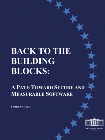 ▲미국 백악관 산하 국가사이버국장실(ONCD)가 지난해 2월 발간한 '안전하고 신뢰할 수 있는 소프트웨어 구현을 위한 전략' 표지. 출처=백악관 홈페이지
