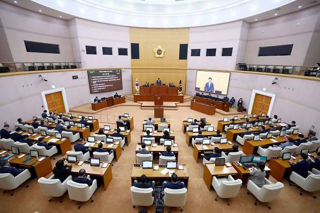 대전시의회는 2일 287회 1차 정례회 본회의를 열었다. / 시의회