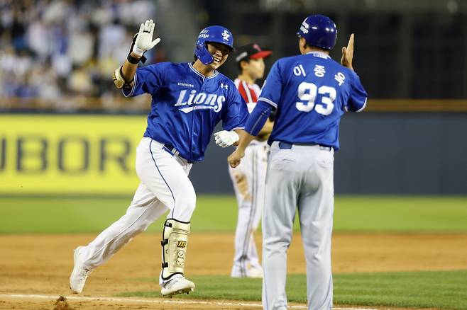 삼성 타자 김태훈. 삼성 제공