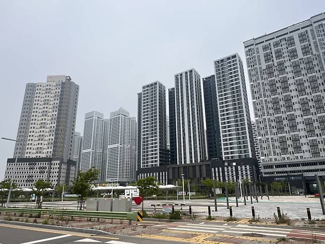 반달섬 일대 오피스텔, 생활형숙박시설의 모습. 사진=손주형 기자