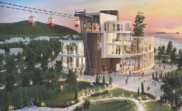 전주 한옥마을부터 기린봉, 아중호수, 전주지방정원 등 3km를 연결하는 ‘전주 관광 케이블카’ 조감도. 전주시 제공