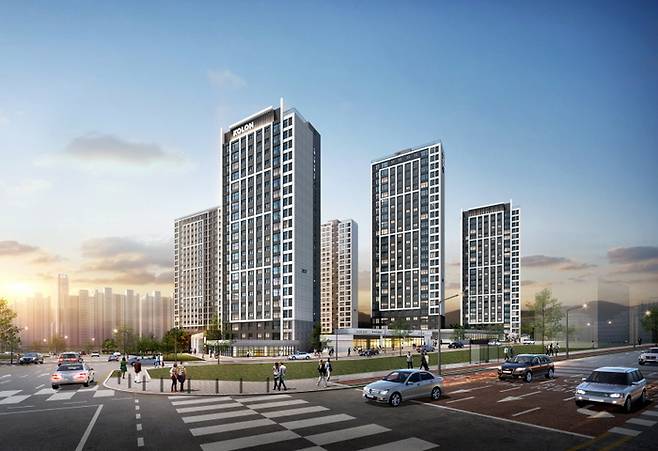 동남 하늘채 에디크 투시도[사진 = 코오롱글로벌]