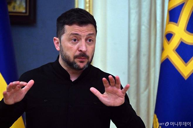 (키이우 AFP=뉴스1) 우동명 기자 = 볼로디미르 젤렌스키 우크라이나 대통령 /사진=(키이우 AFP=뉴스1) 우동명 기자