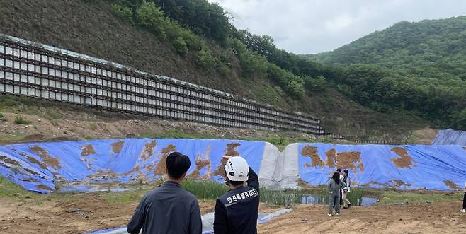 경기도 내 산지개발 사업장 모습. /사진제공=경기도