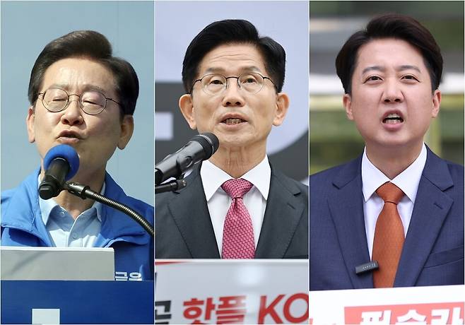 이재명 더불어민주당,김문수 국민의힘,이준석 개혁신당 대통령후보ⓒ시사저널 박은숙