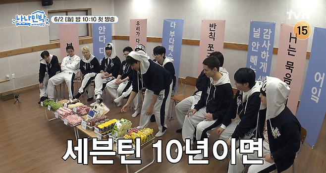 ▲ 세븐틴. 제공| tvN '나나민박'