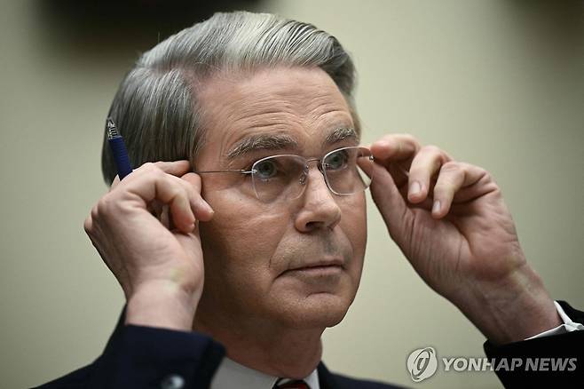 베선트 미국 재무부 장관 [AFP 연합뉴스 자료사진. 재판매 및 DB 금지]