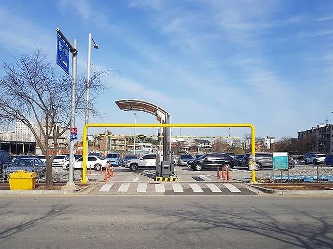 평택시의 한 공영주차장. 사진=평택시