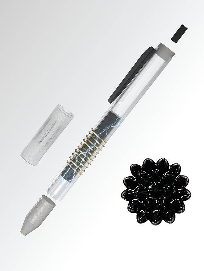 미국 연구진이 개발한 자기 잉크가 든 펜./UCLA