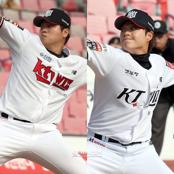 KT 시절 심재민과 박세진. IS 포토