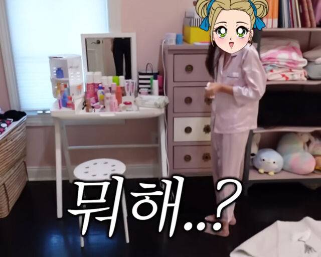 손태영이 딸 방에 들어가 잔소리를 했다. / 유튜브 'Mrs. 뉴저지 손태영' 캡처