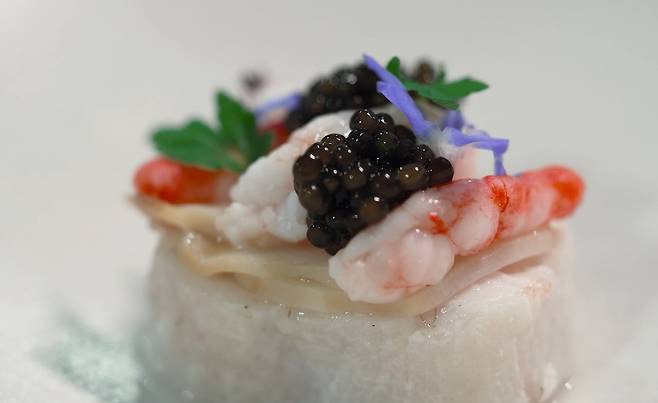 가온의 민어선. 미쉐린 가이드