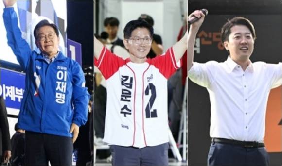 이재명 더불어민주당 대선후보·김문수 국민의힘 대선후보·이준석 개혁신당 대선후보. 서울신문·연합뉴스
