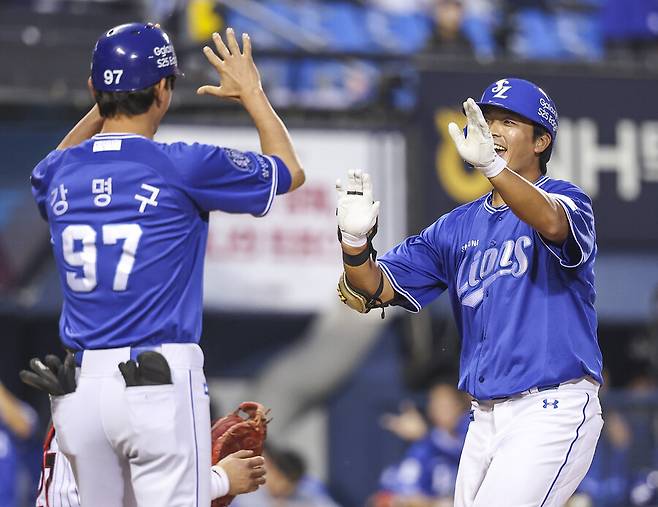 ▲ 삼성 김태훈이 대타 홈런으로 팀에 7연승을 안겼다. ⓒ 연합뉴스