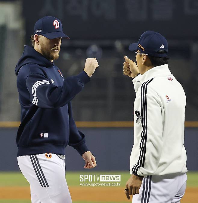 ▲ 콜 어빈 이승엽 감독 ⓒ곽혜미 기자