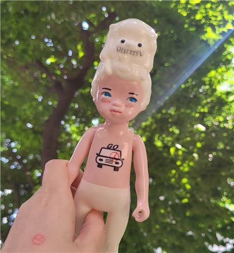 직접 만든 인형에 찍은 투표 인증 [독자 이주하씨 제공. 재판매 및 DB 금지]