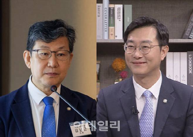 더불어민주당 김남근(왼쪽) 의원과 장경태 의원(사진=이데일리DB)