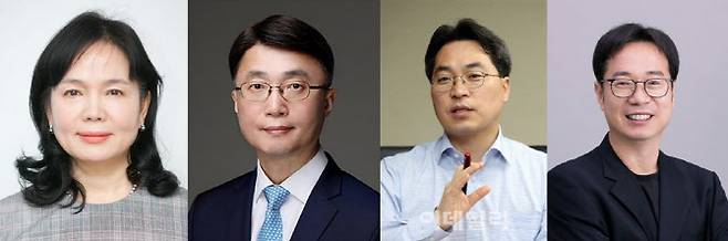 왼쪽부터 송경희 전 과기정통부 실장, 류제명 과기정통부 네트워크정책실장, 고삼석 전 방통위 상임위원, 이재성 전 엔씨소프트 전무