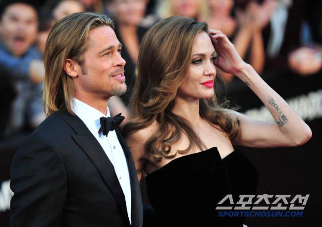 브래드 피트(왼쪽), 안젤리나 졸리. 스포츠조선DB
