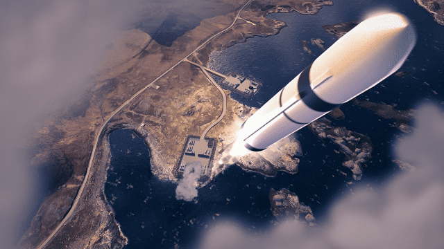 이노스페이스  발사체 시리즈 한빛-마이크로 발사 모습.(사진=이노스페이스)