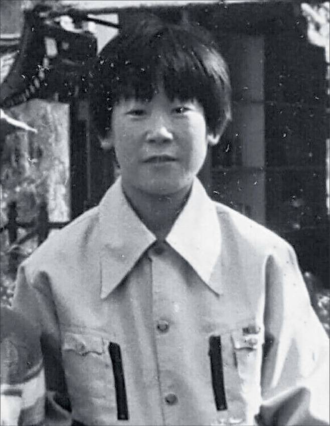 1978년 소년공 시절의 모습