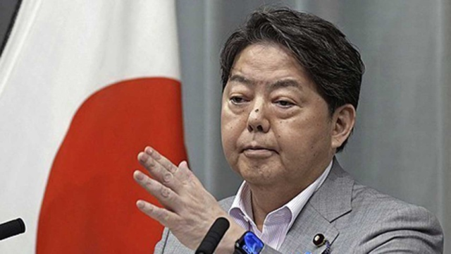하야시 요시마사 일본 관방장관. 연합뉴스