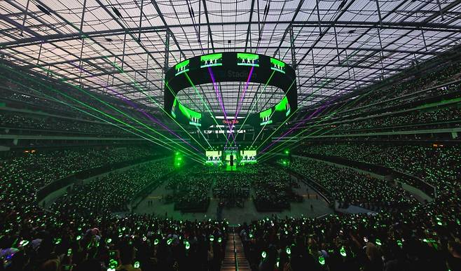 스트레이 키즈 월드투어 미국 로스앤젤레스 소파이 스타디움 공연 이미지 /사진제공=JYP엔터테인먼트