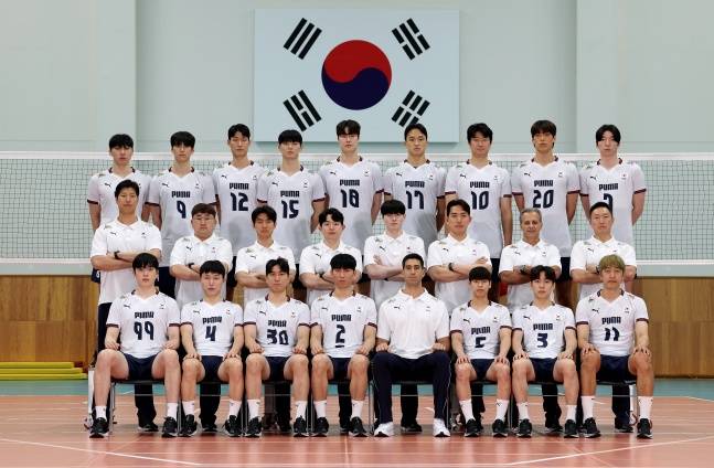 대한민국 남자배구 국가대표팀. /사진=대한배구협회 제공