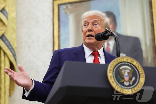 도널드 트럼프 미국 대통령 2025.05.28 ⓒ 로이터=뉴스1 ⓒ News1 김지완 기자