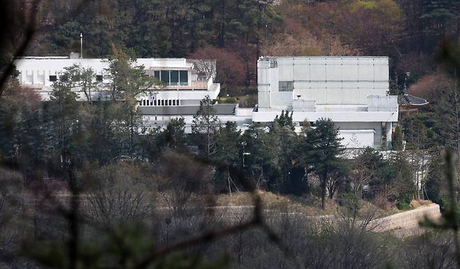 지난 4월 10일 한남동 관저 모습./뉴스1