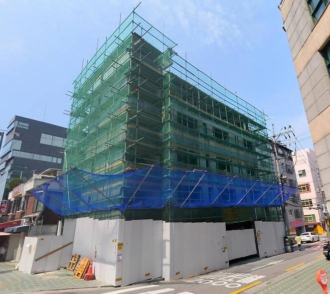 2020년 05월 PVC휀스와 안전비계 설치모습